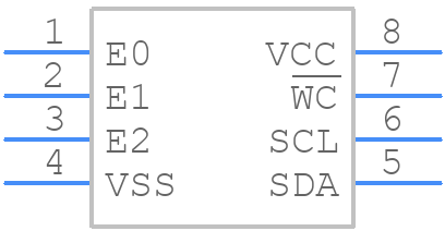 M24C32-RMN6P - STMicroelectronics - PCB symbol