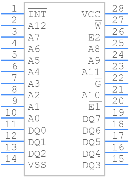 M48T08-100PC1 - STMicroelectronics - PCB symbol