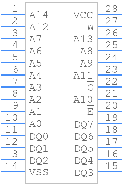 M48T35-70PC1 - STMicroelectronics - PCB symbol