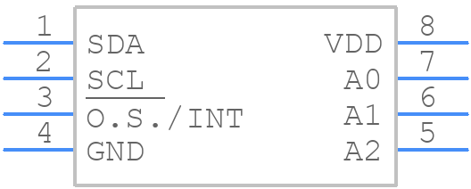 STDS75DS2E - STMicroelectronics - PCB symbol