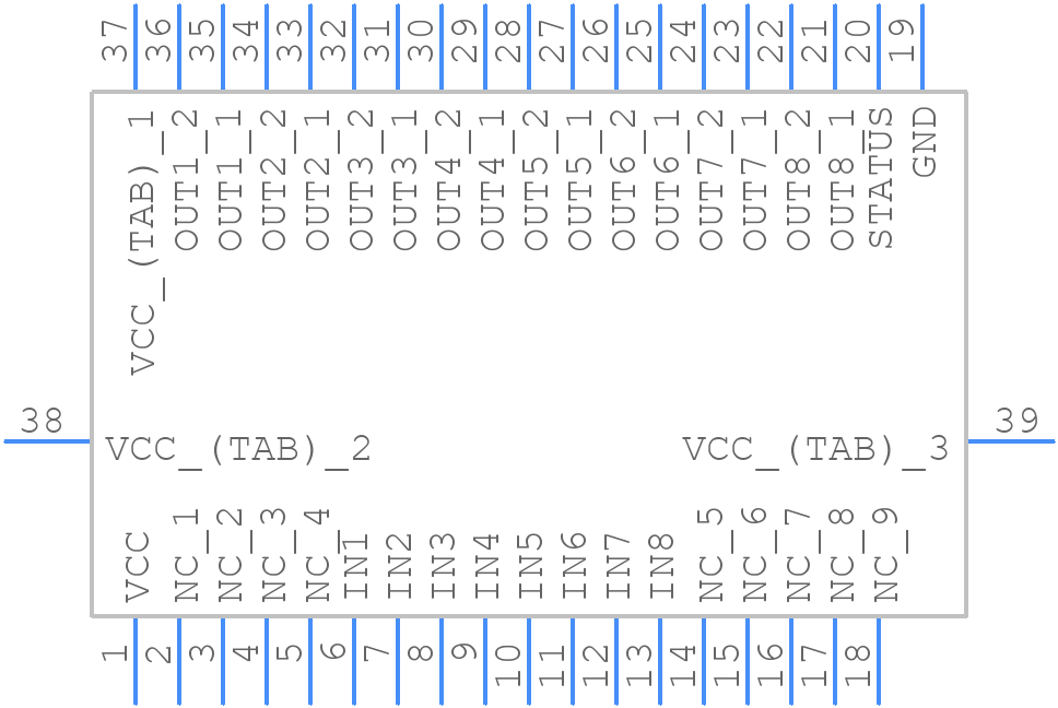 VN808CM-E - STMicroelectronics - PCB symbol