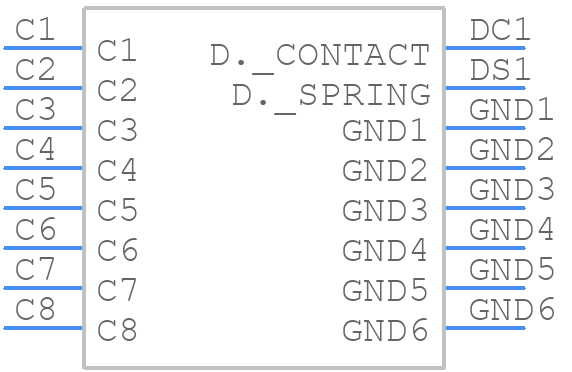 78727-0001 - Molex - PCB symbol