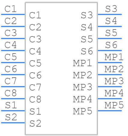 C70210M00825240 - Amphenol - PCB symbol