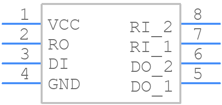 DS89C21TM - Texas Instruments - PCB symbol