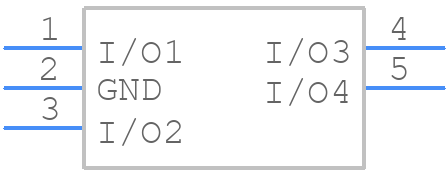 PESDS314DBVT - Texas Instruments - PCB symbol