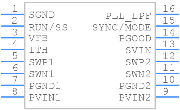 LTC1875EGN#PBF - Analog Devices - PCB symbol