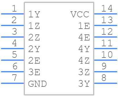 74LV4066DB,118 - Nexperia - PCB symbol