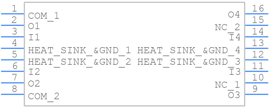 TD62064APG - Toshiba - PCB symbol