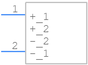 UBC1H101MNS1MS - Nichicon - PCB symbol