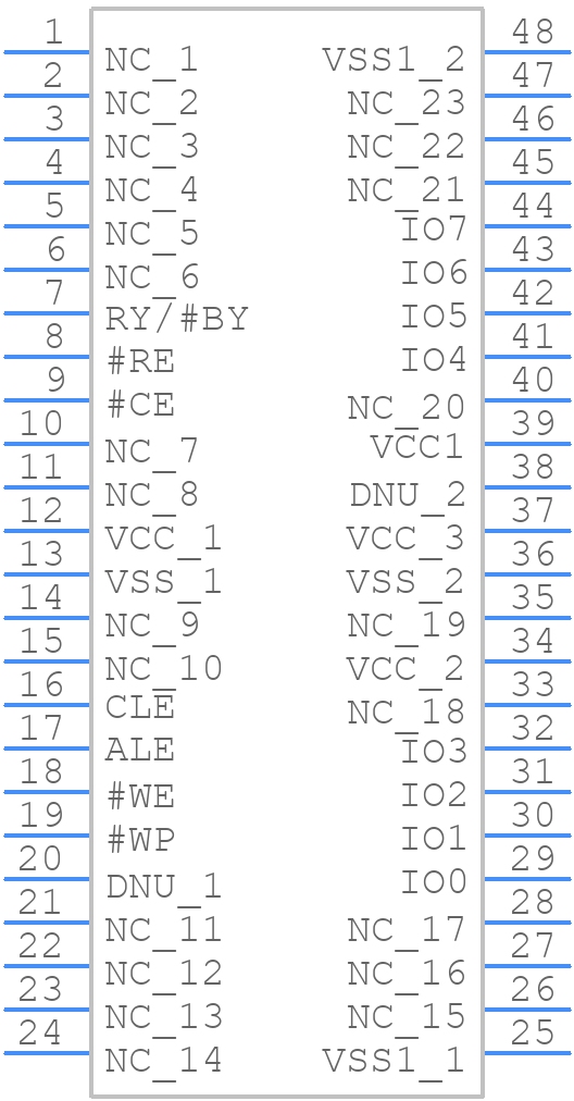 W29N08GZSIBA - Winbond - PCB symbol