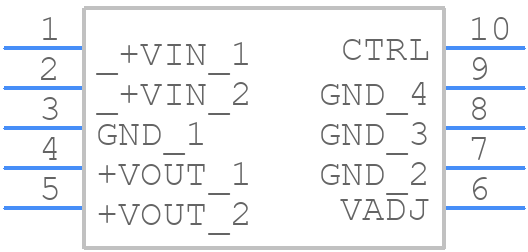 R-78AA3.3-0.5SMD - RECOM Power - PCB symbol