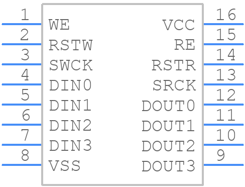 MSM514221B-30RS - OKI - PCB symbol