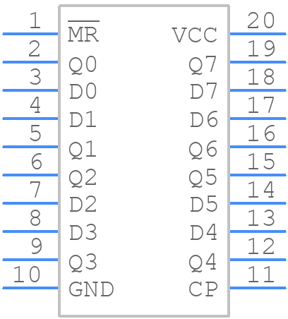 74AC273PC - onsemi - PCB symbol