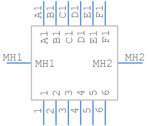 307-012-520-202 - EDAC - PCB symbol