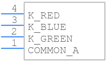 MSL0601RGBU1 - ROHM Semiconductor - PCB symbol