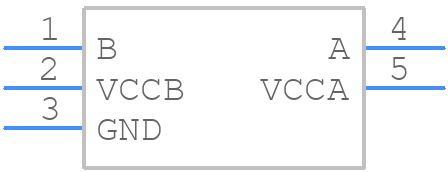 2N7001TDCKR - Texas Instruments - PCB symbol