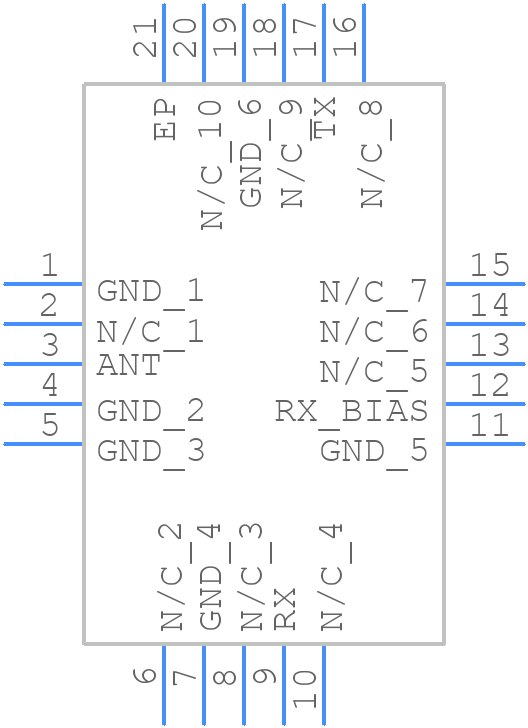 MASW-011120-TR1000 - MACOM - PCB symbol