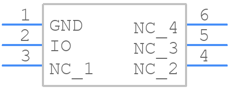DS28E07P+ - Analog Devices - PCB symbol