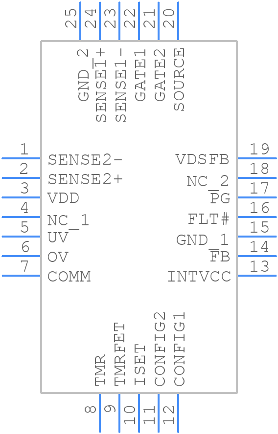 LTC4238CUFD#PBF - Analog Devices - PCB symbol