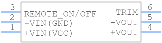 TEN40-2412E - Traco Power - PCB symbol