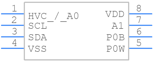 MCP4552T-103E/MS - Microchip - PCB symbol