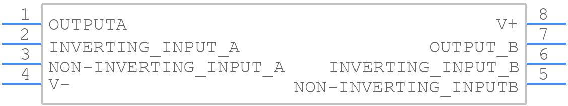 LMC6042IMX - Texas Instruments - PCB symbol