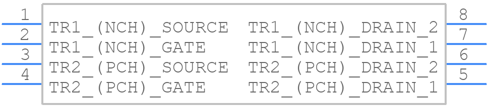 SH8M41TB1 - ROHM Semiconductor - PCB symbol