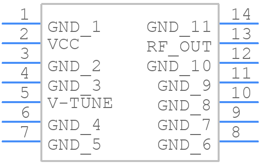 JTOS-3000+ - Mini-Circuits - PCB symbol
