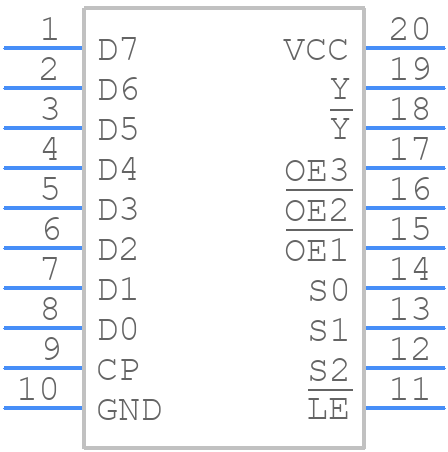 CD74HCT356E - Texas Instruments - PCB symbol