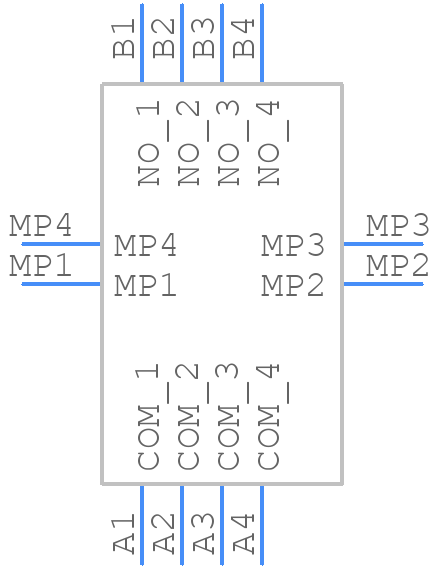 CVS-04TB - Nidec Copal - PCB symbol