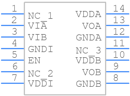 SI8273GA-IM1 - Silicon Labs - PCB symbol