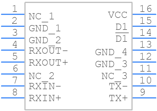 TM1062HUXB - iNRCORE - PCB symbol
