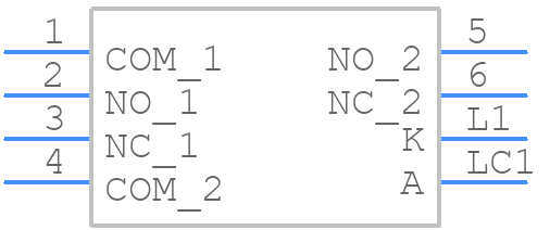 ULP22EEP1QSSCL1REDNIL - E-Switch - PCB symbol