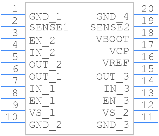 L6234D - STMicroelectronics - PCB symbol