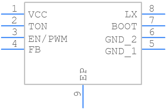 IS31LT3952-GRLS4-TR - Lumissil Microsystems - PCB symbol