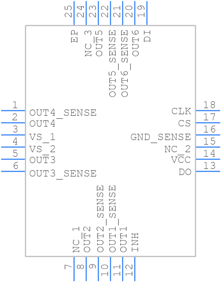 ATA6838C-PXQW - Microchip - PCB symbol
