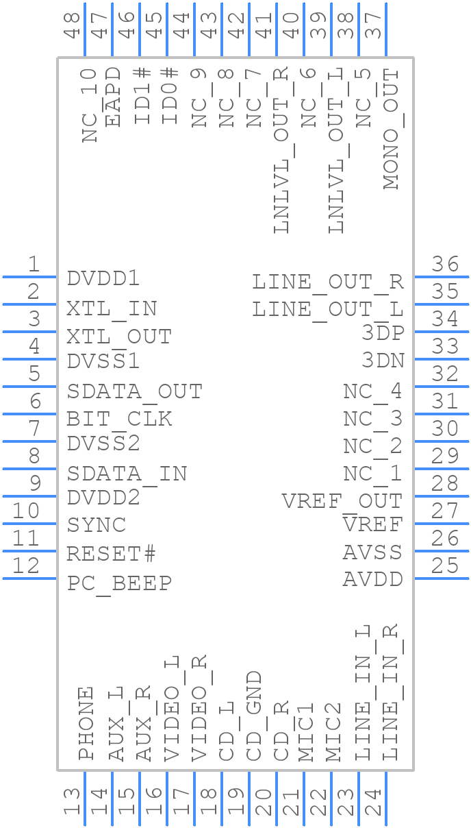 LM4549BVHX/NOPB - Texas Instruments - PCB symbol