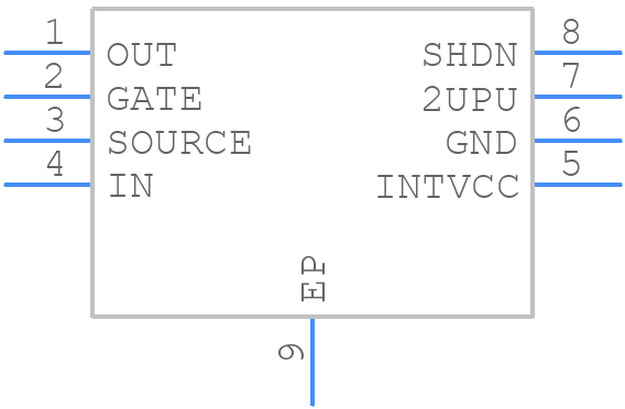 LTC4372IDD#PBF - Analog Devices - PCB symbol