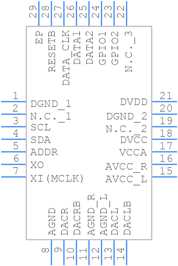ES9018K2M - ESS Technology - PCB symbol