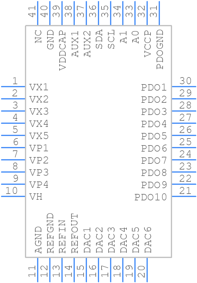 ADM1166ACPZ-REEL - Analog Devices - PCB symbol