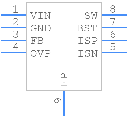 MP2497GN-A-Z - Monolithic Power Systems (MPS) - PCB symbol