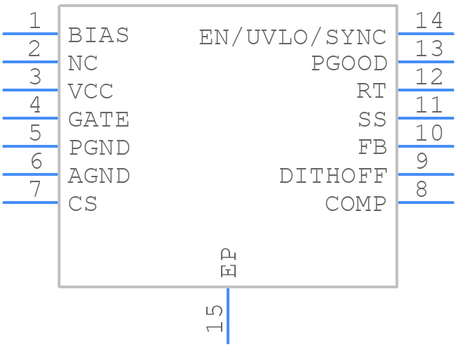 LM51561HQPWPRQ1 - Texas Instruments - PCB symbol