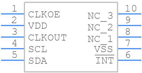 RV-8564-C3 - Micro Crystal AG - PCB symbol