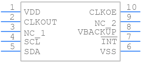 RV-3029-C2 - Micro Crystal AG - PCB symbol