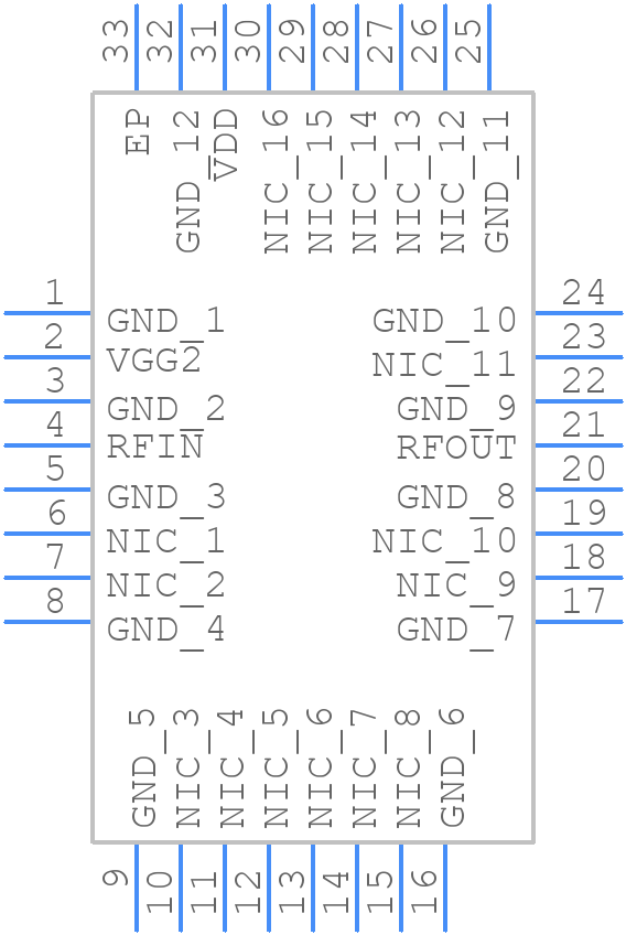 ADL9006ACGZN - Analog Devices - PCB symbol