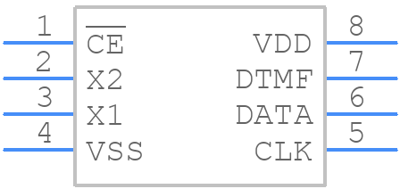 HT9200A - Holtek - PCB symbol
