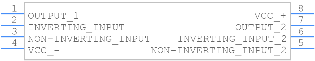LM158WDT - STMicroelectronics - PCB symbol
