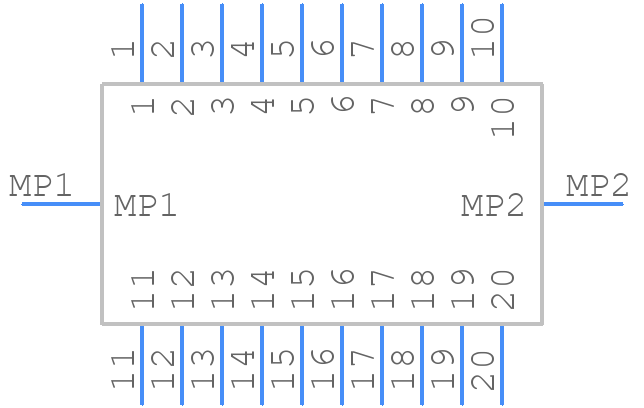 DFJ-RC020-S831074D(M)-FA - DDK - PCB symbol