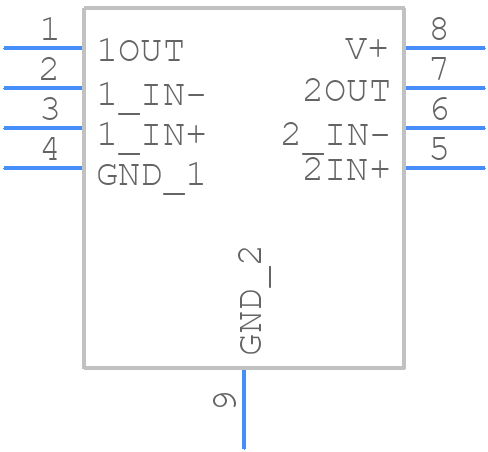 LM2903BIDSGR - Texas Instruments - PCB symbol