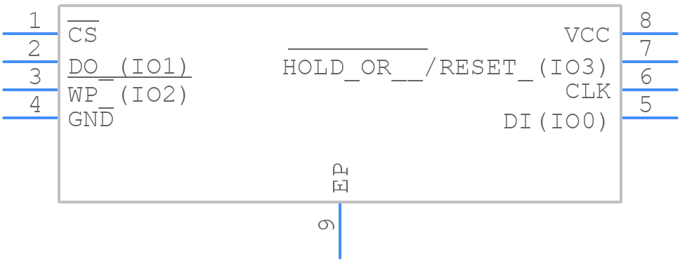 W25Q128FVPIP - Winbond - PCB symbol